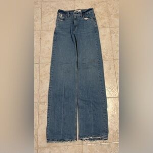 Abercrombie & Fitch Women's Straight Leg Jeans - Blue